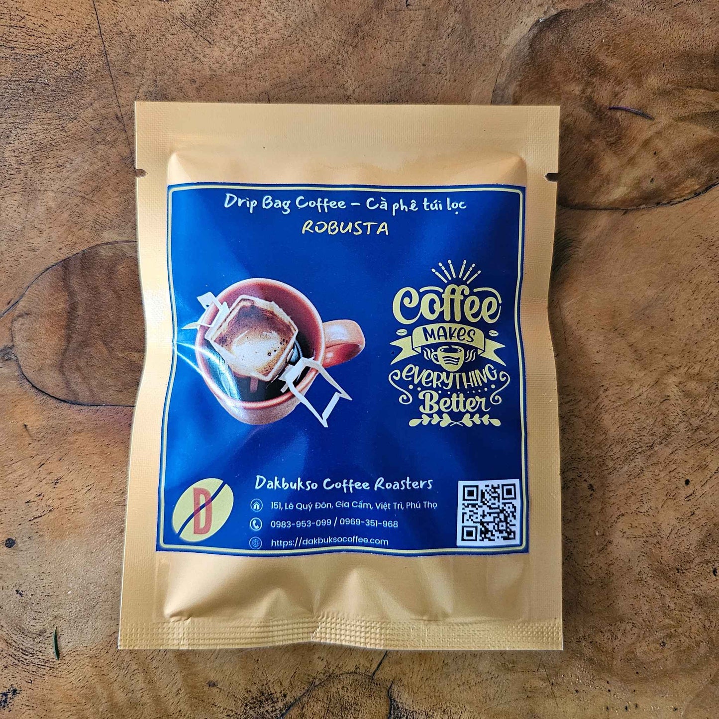 Cà phê túi lọc Robusta Dakbukso - Dakbukso Coffee Roasters